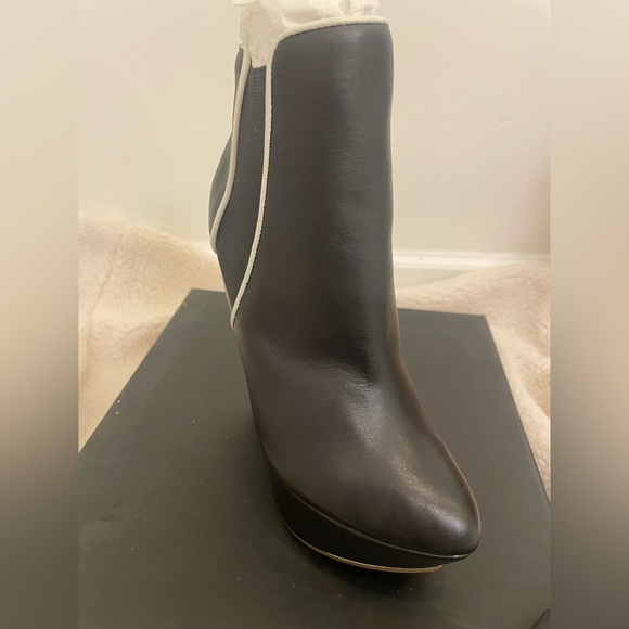 L.A.M.B. Black Diva Platform Wedge Bootie - Picture 9 of 9